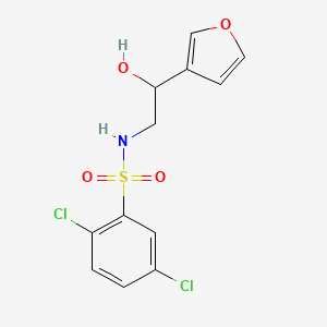 molecular formula C12H11Cl2NO4S B2843062 2,5-二氯-N-(2-(呋喃-3-基)-2-羟乙基)苯磺酰胺 CAS No. 1396767-02-4