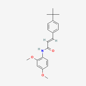 B2843086 (2E)-3-(4-tert-butylphenyl)-N-(2,4-dimethoxyphenyl)prop-2-enamide CAS No. 256955-11-0