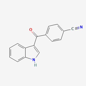 molecular formula C16H10N2O B2843097 4-(1H-indole-3-carbonyl)benzonitrile CAS No. 1260677-49-3