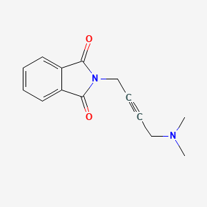 molecular formula C14H14N2O2 B2843103 2-(4-(Dimethylamino)but-2-yn-1-yl)isoindoline-1,3-dione CAS No. 105773-89-5