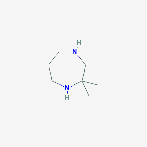 molecular formula C7H16N2 B2843110 2,2-Dimethyl-1,4-diazepane CAS No. 105627-82-5