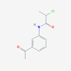 N-(3-acetylphenyl)-2-chloropropanamide