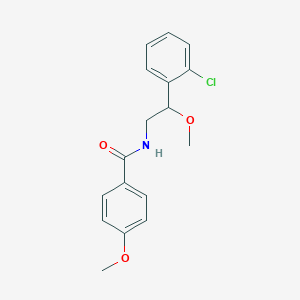 molecular formula C17H18ClNO3 B2843122 N-(2-(2-氯苯基)-2-甲氧基乙基)-4-甲氧基苯甲酰胺 CAS No. 1790199-15-3