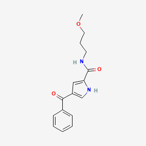 molecular formula C16H18N2O3 B2843128 4-benzoyl-N-(3-methoxypropyl)-1H-pyrrole-2-carboxamide CAS No. 478040-28-7