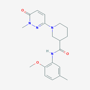 N-(2-methoxy-5-methylphenyl)-1-(1-methyl-6-oxo-1,6-dihydropyridazin-3-yl)piperidine-3-carboxamide