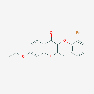 molecular formula C18H15BrO4 B2843139 3-(2-bromophenoxy)-7-ethoxy-2-methyl-4H-chromen-4-one CAS No. 848215-46-3