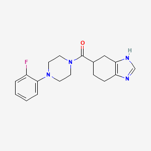 (4-(2-fluorophenyl)piperazin-1-yl)(4,5,6,7-tetrahydro-1H-benzo[d]imidazol-5-yl)methanone