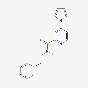 N-(2-(pyridin-4-yl)ethyl)-4-(1H-pyrrol-1-yl)picolinamide