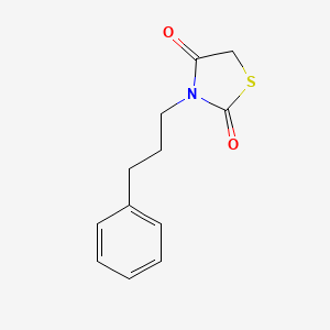 3-(3-Phenylpropyl)-1,3-thiazolidine-2,4-dione