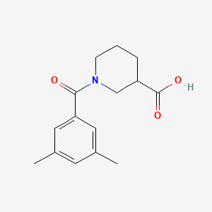 molecular formula C15H19NO3 B2843187 1-(3,5-二甲基苯甲酰)哌啶-3-羧酸 CAS No. 926255-10-9