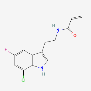 N-[2-(7-Chloro-5-fluoro-1H-indol-3-yl)ethyl]prop-2-enamide