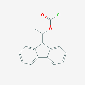 molecular formula C16H13ClO2 B028432 (+)-1-(9-Fluorenyl)ethyl chloroformate CAS No. 105764-39-4