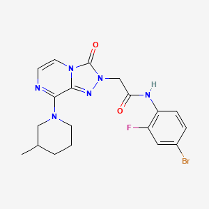 N-(4-bromo-2-fluorophenyl)-2-[8-(3-methylpiperidin-1-yl)-3-oxo[1,2,4]triazolo[4,3-a]pyrazin-2(3H)-yl]acetamide