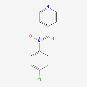 molecular formula C12H9ClN2O B2843202 (Z)-4-氯-N-(吡啶-4-基甲亚)苯胺氧化物 CAS No. 1850293-82-1