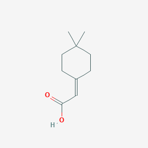 molecular formula C10H16O2 B2843203 2-(4,4-二甲基环己基亚甲基)乙酸 CAS No. 794520-18-6