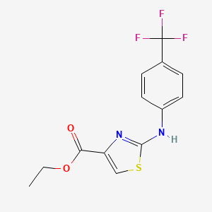 Ethyl 2-[4-(trifluoromethyl)anilino]-1,3-thiazole-4-carboxylate