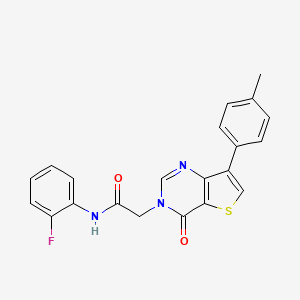 N-(2-fluorophenyl)-2-[7-(4-methylphenyl)-4-oxothieno[3,2-d]pyrimidin-3(4H)-yl]acetamide