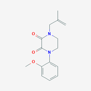 1-(2-Methoxyphenyl)-4-(2-methylprop-2-en-1-yl)piperazine-2,3-dione