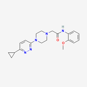 2-(4-(6-cyclopropylpyridazin-3-yl)piperazin-1-yl)-N-(2-methoxyphenyl)acetamide