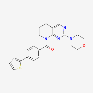 (2-morpholino-6,7-dihydropyrido[2,3-d]pyrimidin-8(5H)-yl)(4-(thiophen-2-yl)phenyl)methanone