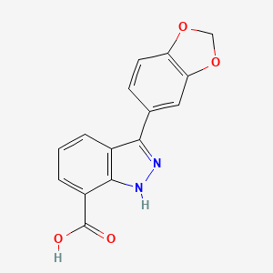 3-(2H-1,3-benzodioxol-5-yl)-1H-indazole-7-carboxylic acid