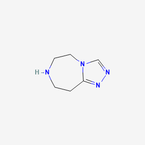 molecular formula C6H10N4 B2843255 6,7,8,9-四氢-5H-[1,2,4]三唑并[4,3-D][1,4]二氮杂环庚烷 CAS No. 933725-97-4