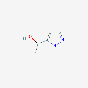 molecular formula C6H10N2O B2843256 (R)-1-(1-Methyl-1H-pyrazol-5-yl)ethan-1-ol CAS No. 1690131-56-6