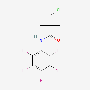 molecular formula C11H9ClF5NO B2843263 3-chloro-2,2-dimethyl-N-(2,3,4,5,6-pentafluorophenyl)propanamide CAS No. 341965-77-3