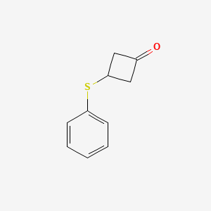 molecular formula C10H10OS B2843264 3-(苯基硫基)环丁酮 CAS No. 1704377-52-5