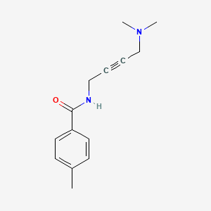 molecular formula C14H18N2O B2843269 N-(4-(dimethylamino)but-2-yn-1-yl)-4-methylbenzamide CAS No. 1396849-69-6
