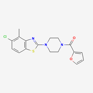 molecular formula C17H16ClN3O2S B2843270 (4-(5-Chloro-4-methylbenzo[d]thiazol-2-yl)piperazin-1-yl)(furan-2-yl)methanone CAS No. 886918-50-9