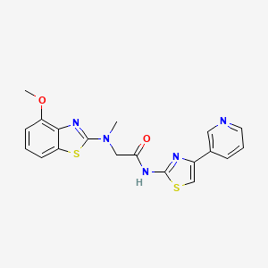 2-((4-methoxybenzo[d]thiazol-2-yl)(methyl)amino)-N-(4-(pyridin-3-yl)thiazol-2-yl)acetamide