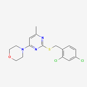 4-[2-[(2,4-Dichlorophenyl)methylthio]-6-methyl-4-pyrimidinyl]morpholine