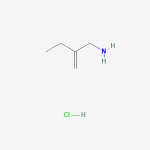 molecular formula C5H12ClN B2843316 2-(Aminomethyl)but-1-ene hydrochloride CAS No. 1239330-14-3