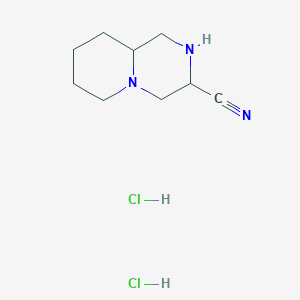 Octahydro-1H-pyrido[1,2-a]piperazine-3-carbonitrile dihydrochloride