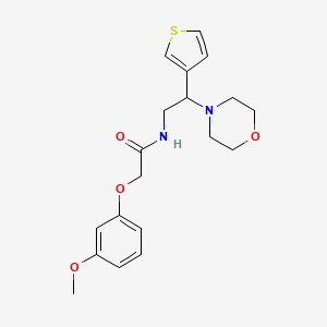 2-(3-methoxyphenoxy)-N-(2-morpholino-2-(thiophen-3-yl)ethyl)acetamide