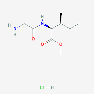 molecular formula C9H19ClN2O3 B2843350 Methyl glycylisoleucinate hydrochloride CAS No. 104465-32-9