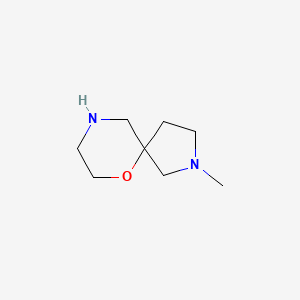 molecular formula C8H16N2O B2843359 2-甲基-6-氧杂-2,9-二氮杂螺[4.5]癸烷 CAS No. 1367422-03-4