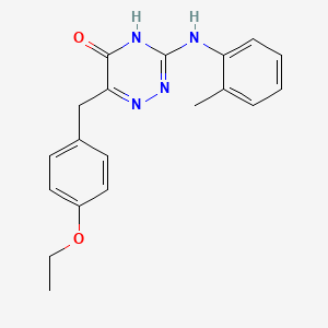 molecular formula C19H20N4O2 B2843377 6-(4-乙氧苄基)-3-(邻甲苯基氨基)-1,2,4-三嗪-5(4H)-酮 CAS No. 905765-12-0