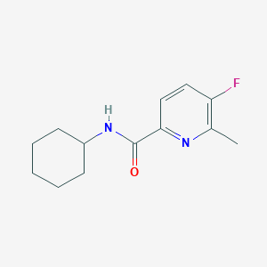 molecular formula C13H17FN2O B2843389 N-cyclohexyl-5-fluoro-6-methylpyridine-2-carboxamide CAS No. 2415602-06-9