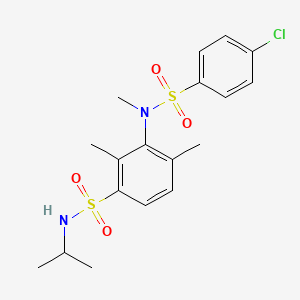 3-(4-chloro-N-methylphenylsulfonamido)-N-isopropyl-2,4-dimethylbenzenesulfonamide