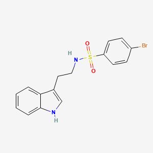 molecular formula C16H15BrN2O2S B2843402 4-bromo-N-[2-(1H-indol-3-yl)ethyl]benzenesulfonamide CAS No. 849216-79-1
