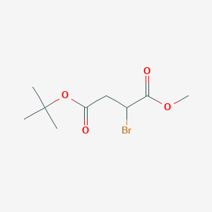 molecular formula C9H15BrO4 B2843403 4-Tert-butyl 1-methyl 2-bromosuccinate CAS No. 914224-29-6