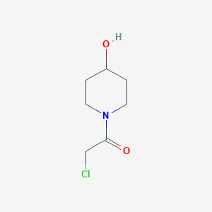 molecular formula C7H12ClNO2 B2843410 2-氯-1-(4-羟基哌啶-1-基)乙酮 CAS No. 848438-60-8