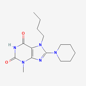 7-Butyl-3-methyl-8-piperidin-1-ylpurine-2,6-dione