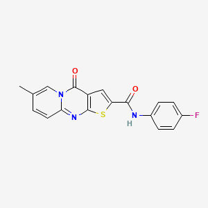 N-(4-fluorophenyl)-7-methyl-4-oxo-4H-pyrido[1,2-a]thieno[2,3-d]pyrimidine-2-carboxamide