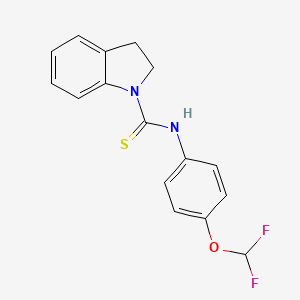 N-(4-(difluoromethoxy)phenyl)indoline-1-carbothioamide