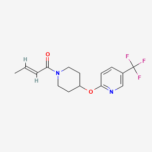 (E)-1-(4-((5-(trifluoromethyl)pyridin-2-yl)oxy)piperidin-1-yl)but-2-en-1-one