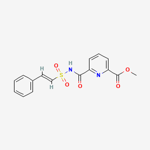 methyl 6-[[(E)-2-phenylethenyl]sulfonylcarbamoyl]pyridine-2-carboxylate