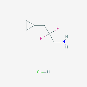 3-Cyclopropyl-2,2-difluoropropan-1-amine hydrochloride